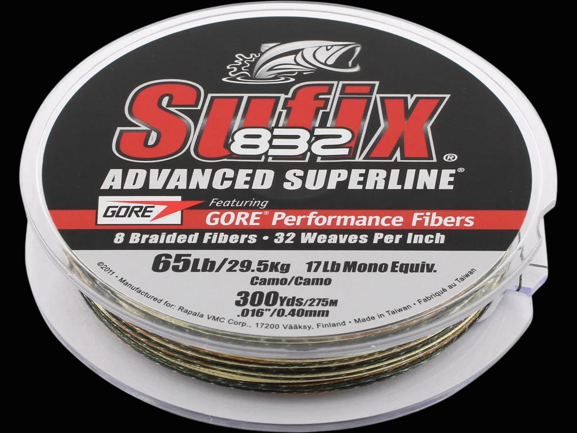 Sufix 832 Advanced Superline Low Visibility Fishing Line, Camo, 300 yd