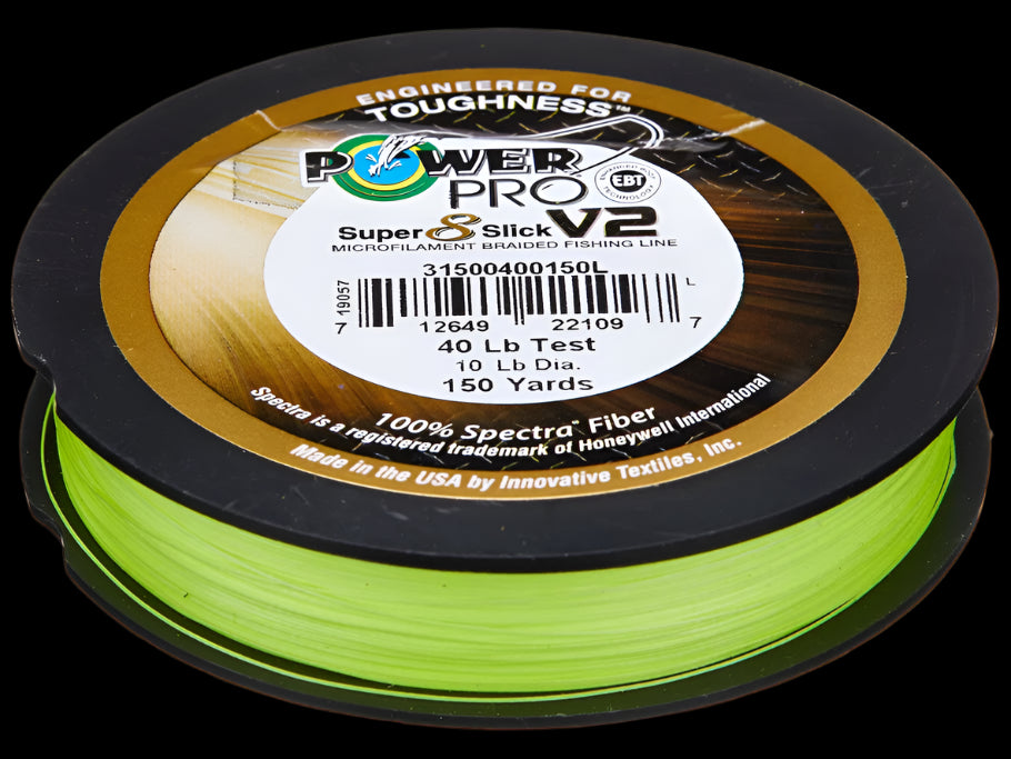 super slick braided fishing line Power Pro Super Slick V2 Moon Shine / 10lb