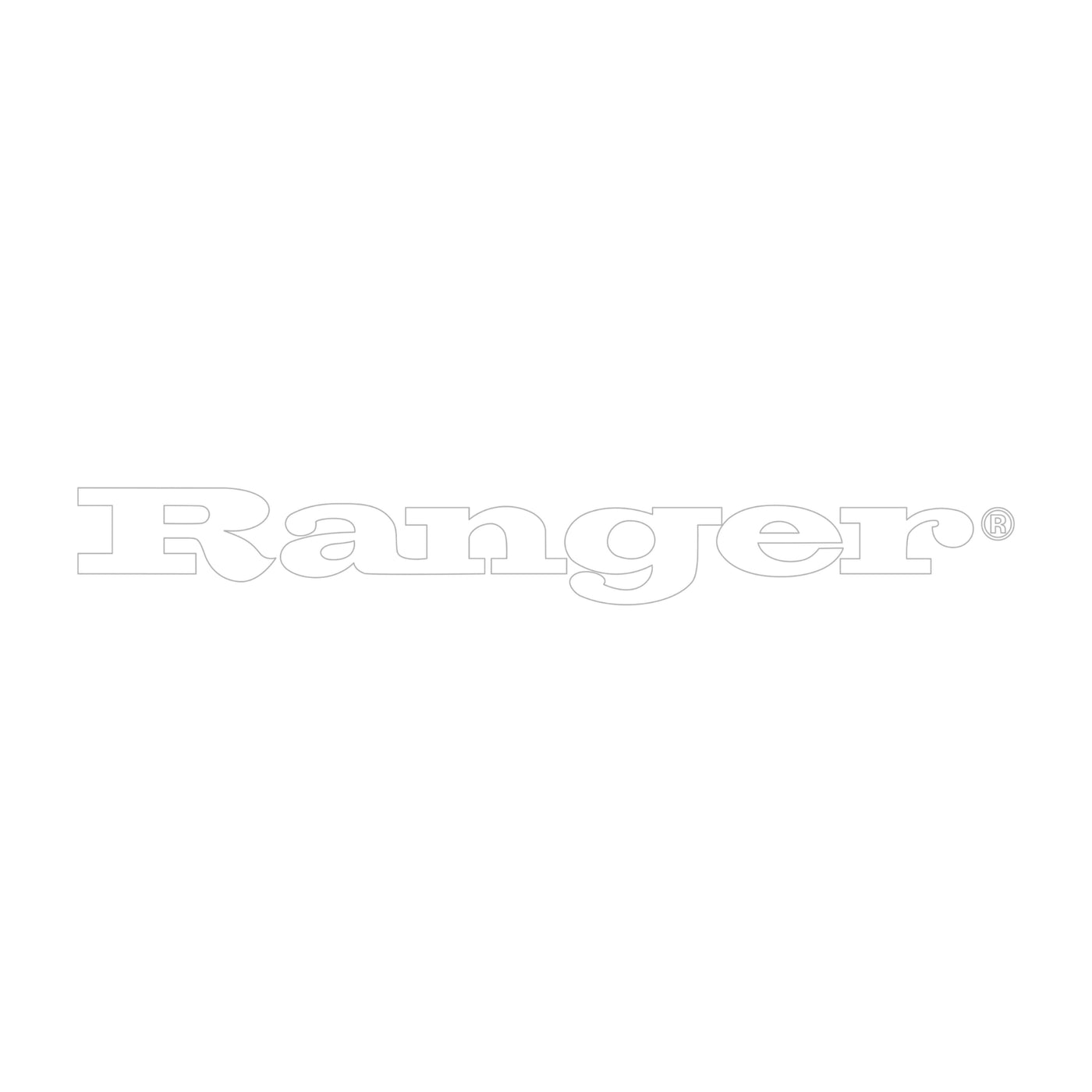 Ranger White 12" Decal