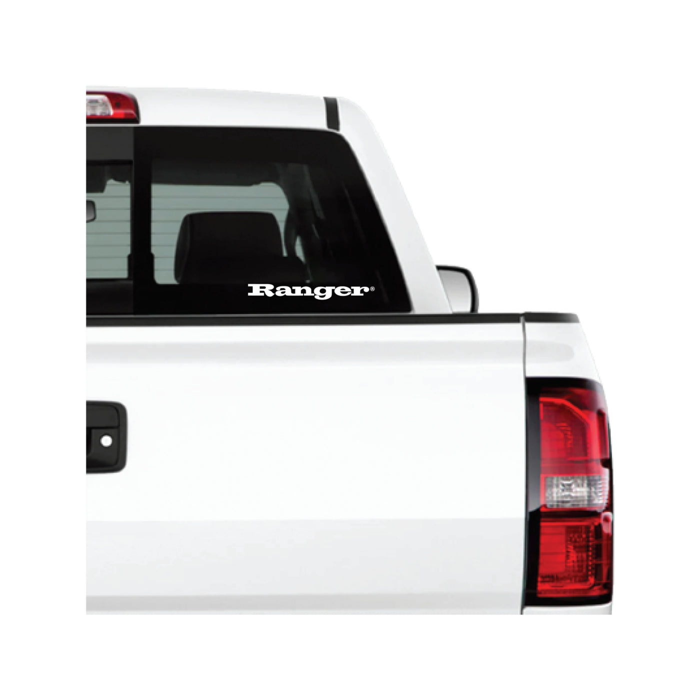 Ranger White 12" Decal