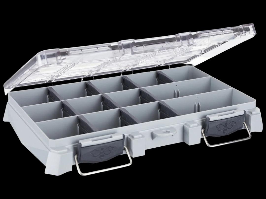 Buzbe Basic 15T Thin Tackle Box Anglers Choice Marine Tackle Shop Buzbe Basic 15T Thin Tackle Box Anglers Choice Marine Tackle Shop