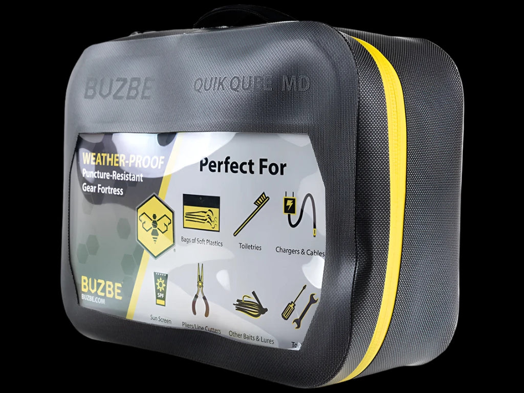 buzbe tackle bag Quik Qube Breeze With Trays is a fully waterproof tackle storage solution designed to keep gear protected in harsh marine environments Buzbe Fast Flatz - X-Large