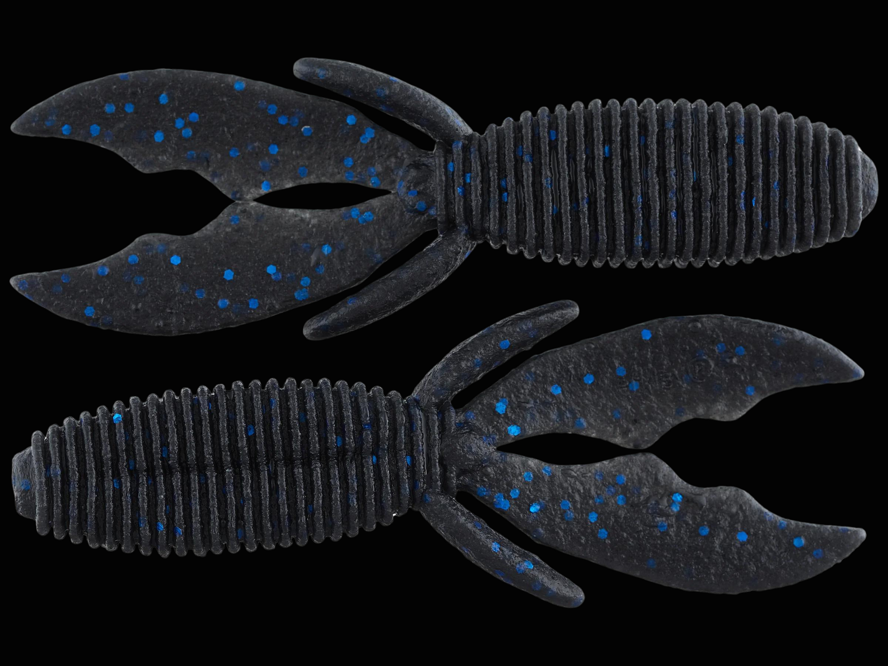 Berkley PowerBait MaxScent Creature Hawg - Black Blue Fleck - 4in
