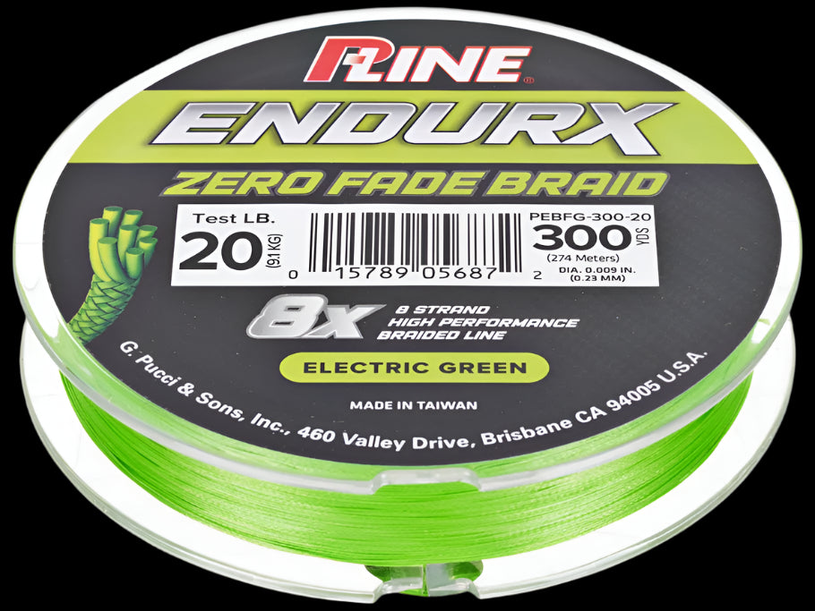 P-Line EndurX Electric Green No Fade Braid