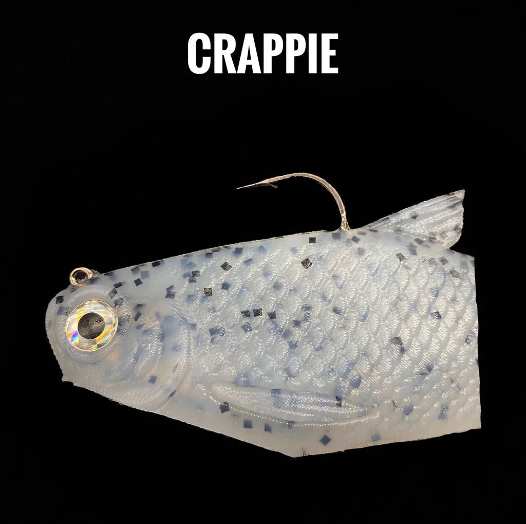 burrito fishing lure 6" Bacca Burrito Medium Sink Crappie