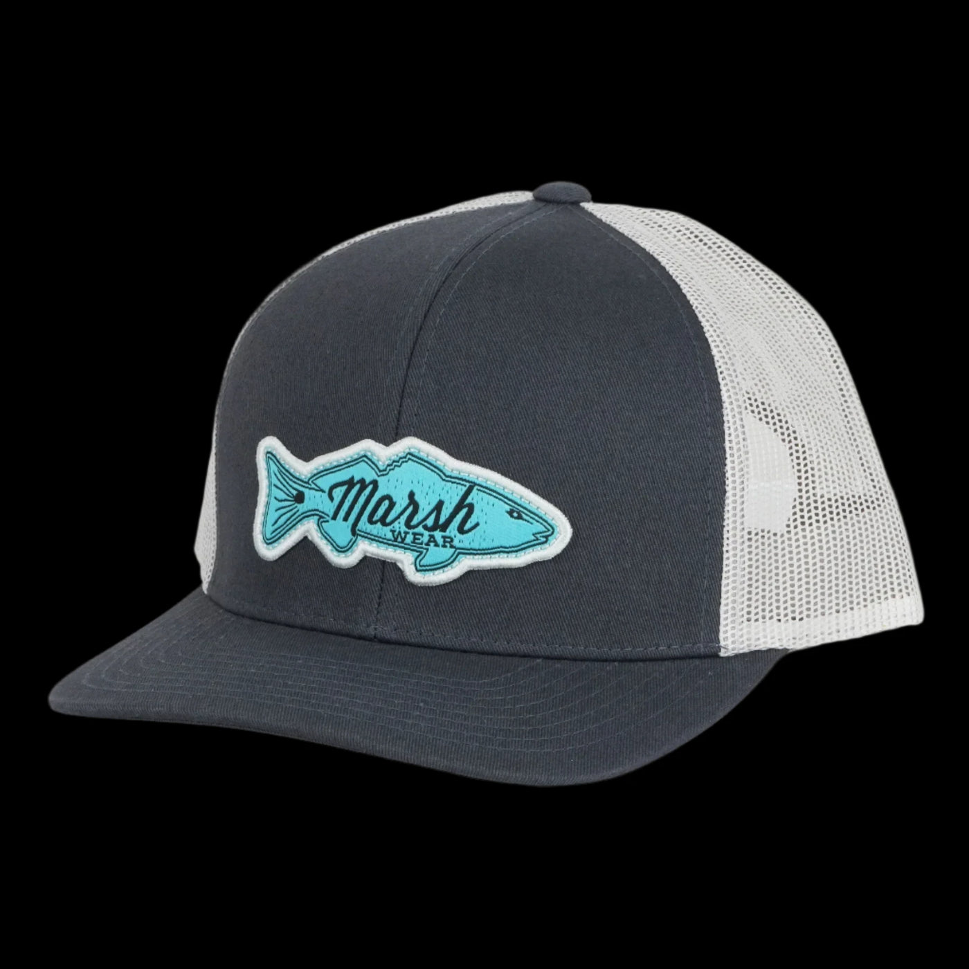 Marsh Wear Redfish Logo Trucker Charcoal