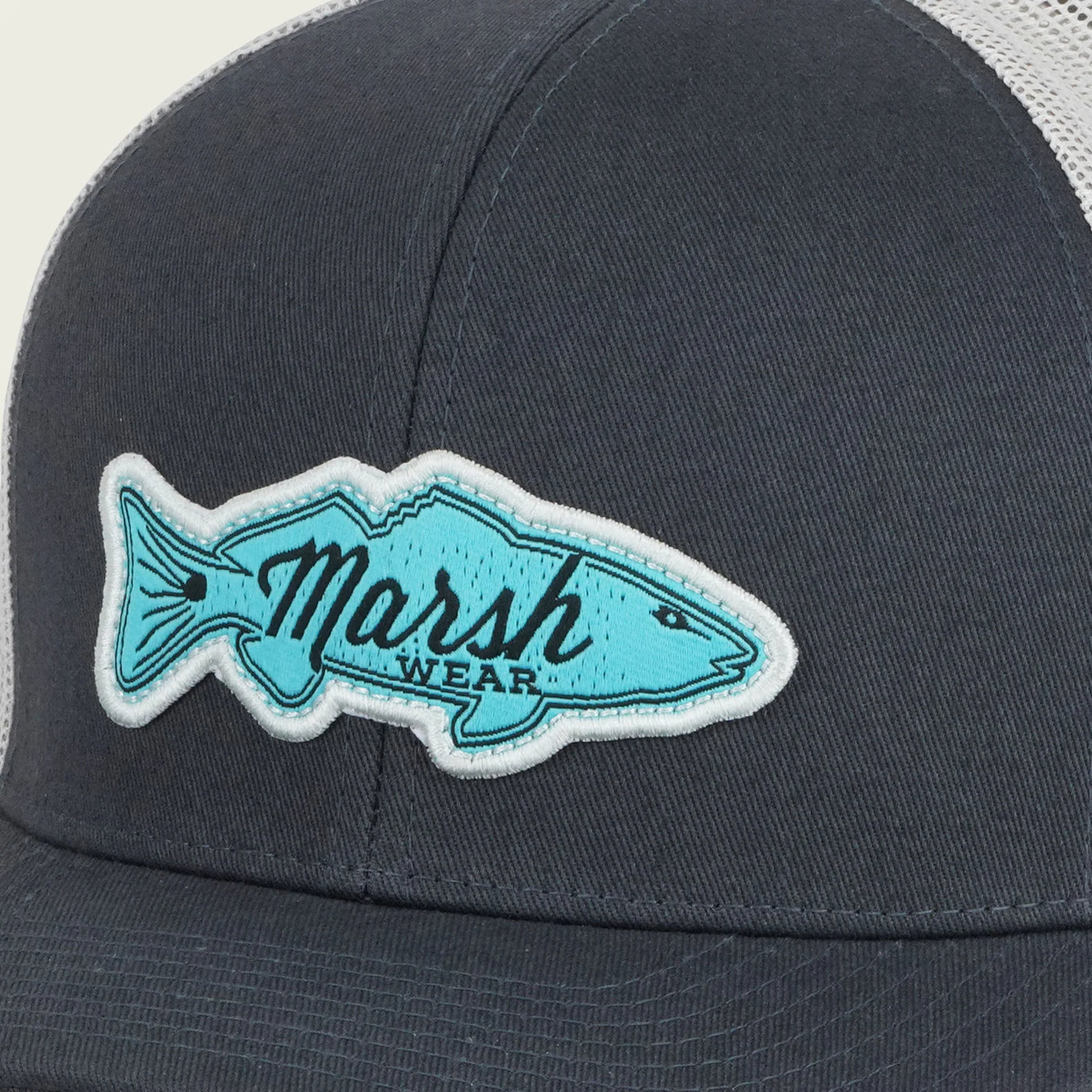 Marsh Wear Redfish Logo Trucker Charcoal