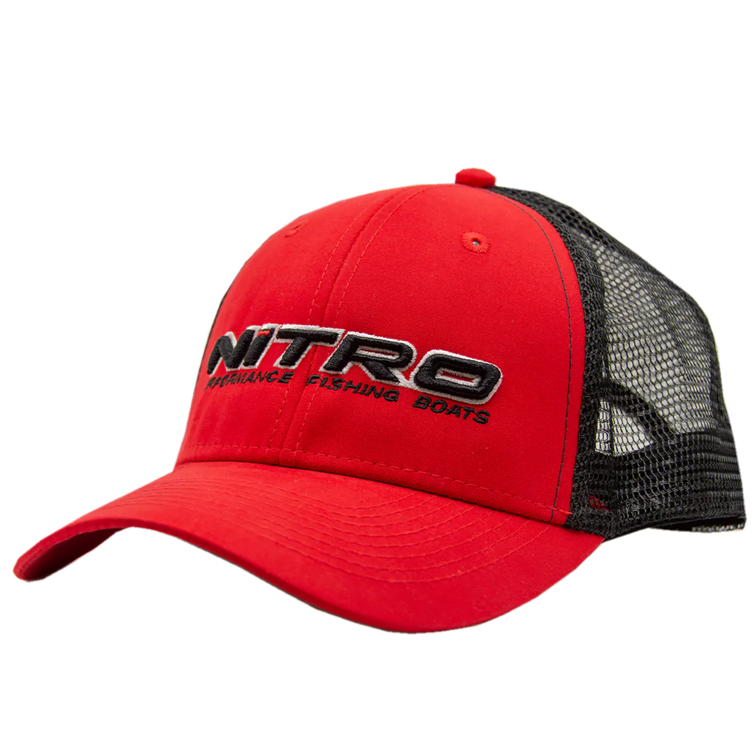 Nitro Mesh Cap Red/Black – Anglers Choice Marine Tackle Shop