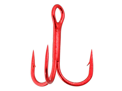 Gamakatsu Round Bend Treble Hooks Red