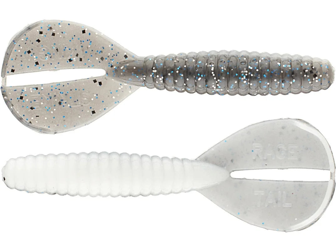 Strike King Rage Twin Tail Menace Grub - Blue Craw